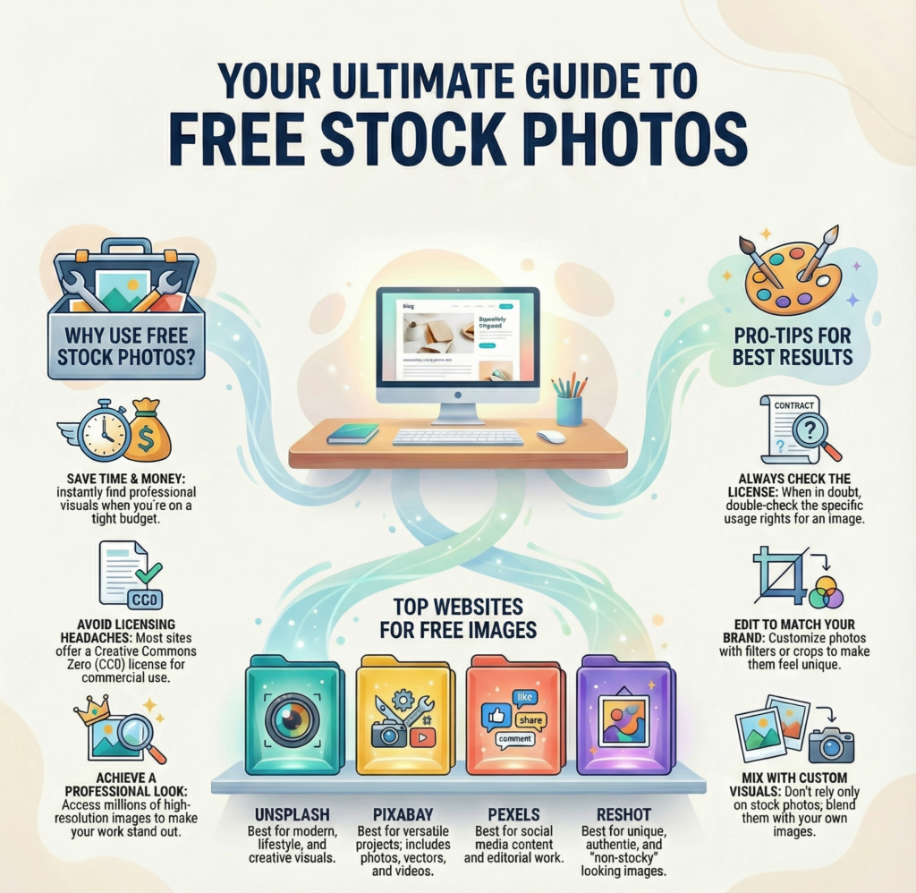 The Ultimate Cheat Sheet for Free Stock Photos in 2025