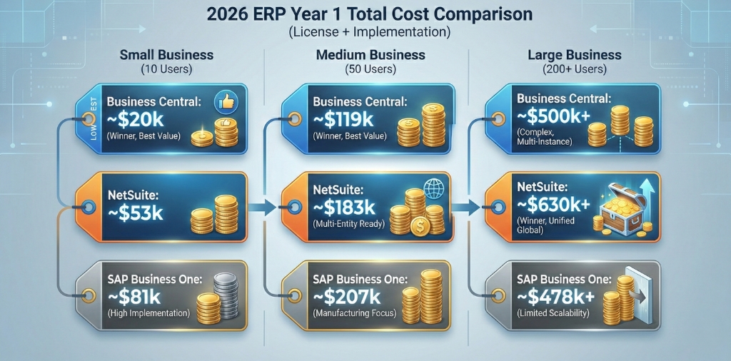 Pricing Breakdown (Annual + Implementation, Year 1 Total)