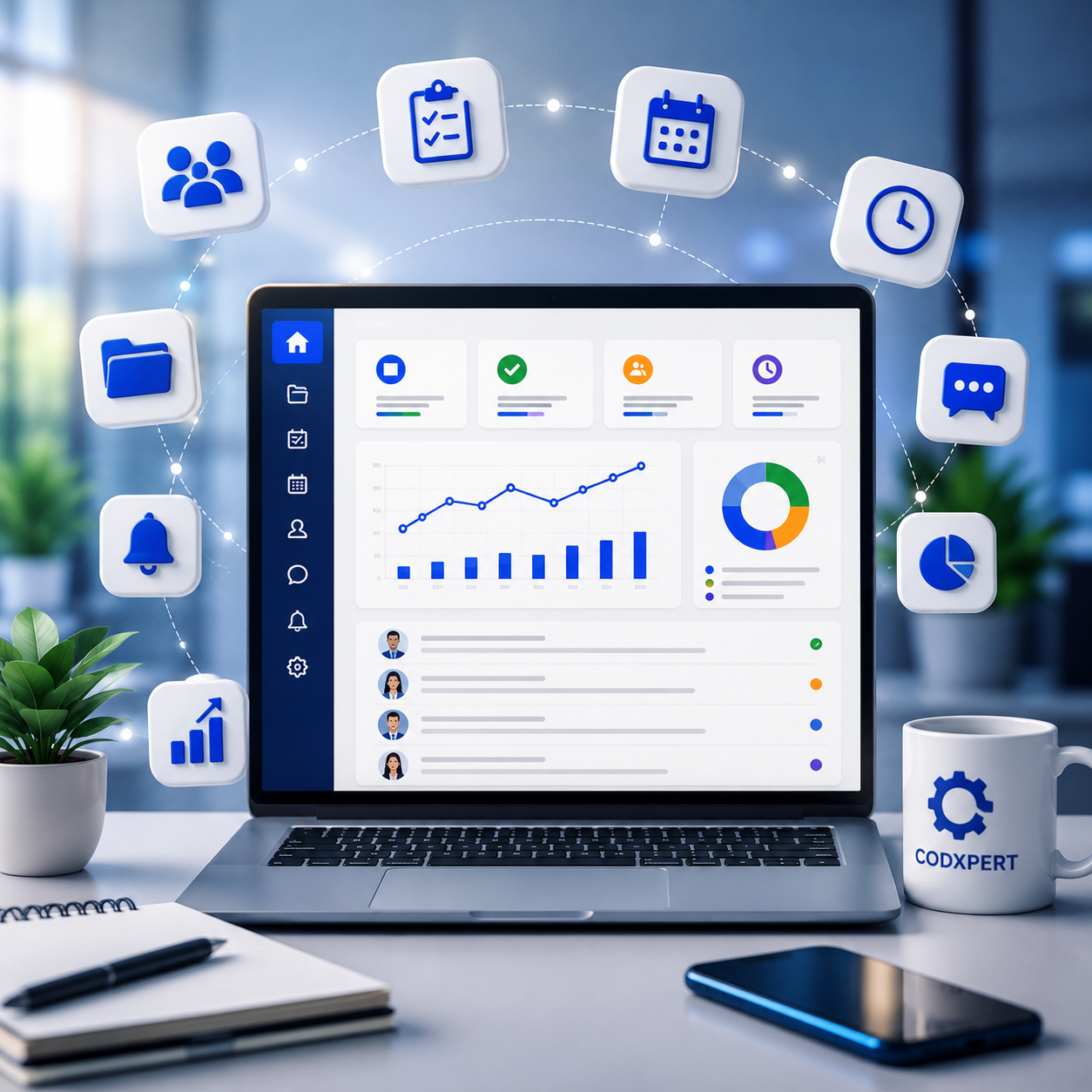Taskly by CodXpert combines project management
