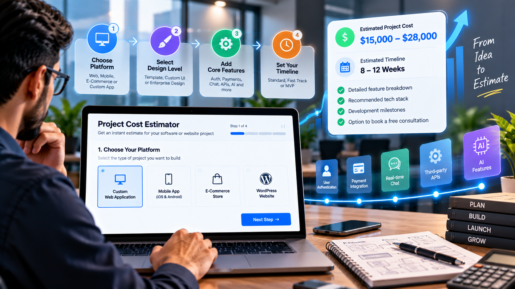 Software & Web Development Cost Calculator
