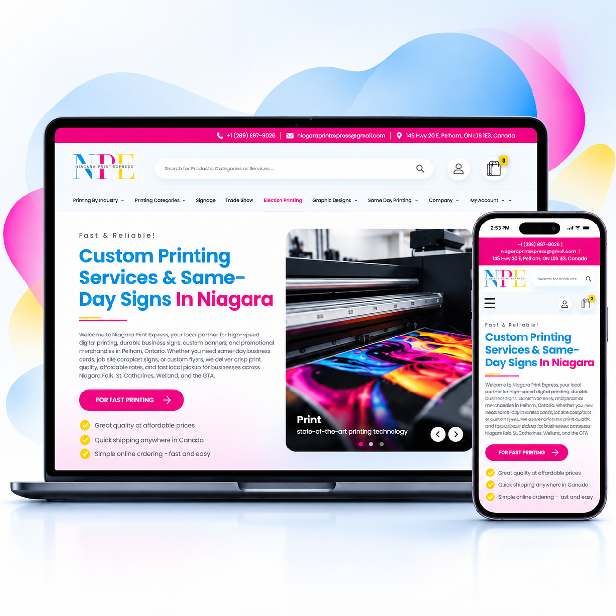 Niagara Print Express Web-to-Print E-Commerce